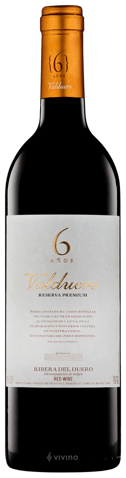 Valduero Reserva Premium 6 Años 2014, 2016